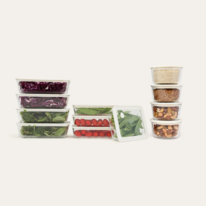 Recipiente de Vidrio Transparente para Almacenamiento de Alimentos, Apto para Microondas, con Tapa de Vidrio Templado de Borosilicato, Caja Bento, Libre de BPA - Product Image 2