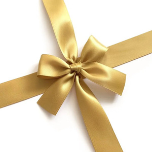 Scatola regalo incrociata di alta qualità cravatta nastro di raso Pre-legato <span class=keywords><strong>fiocco</strong></span> con nastro di 40cm Logo personalizzato per confezione regalo - Product Image 1