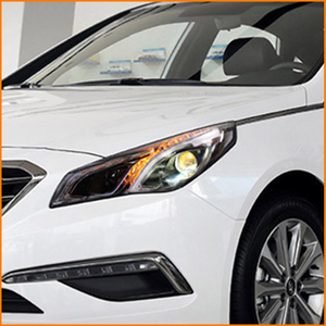 Faro a LED con Proiettore Bi-LED Stile <span class=keywords><strong>Mercedes</strong></span> W212 per Hyundai Sonata 9a Generazione <span class=keywords><strong>2015</strong></span>-2017, con DRL e Alloggiamento Fumé - Product Image 6