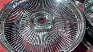 ล้อแม็กซ์โครเมียมแบบสปอค 4 ชิ้น รุ่นใหม่ ขอบ 22 นิ้ว สีทอง - Product Image 4