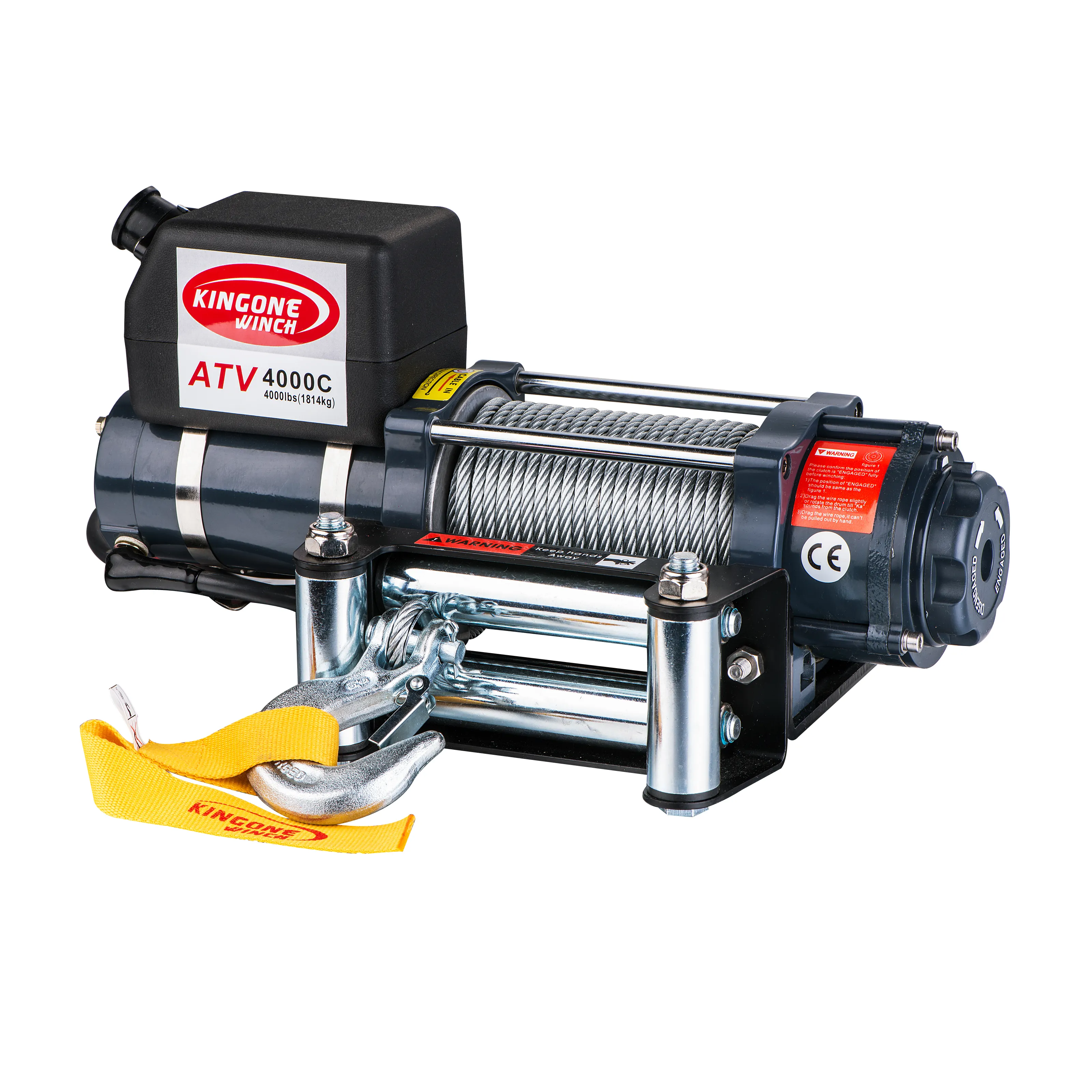 เครื่องกว้าน ATV ไฟฟ้า ATV เครน Ce UTV/Atv Winch ATV-4000C