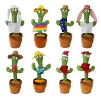 Cactus Plush Toys for Children, Electronic Dancing Shake