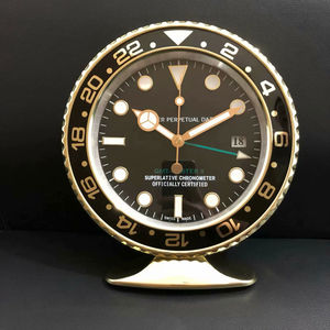 Horloge de <span class=keywords><strong>table</strong></span> créative nordique en verre <span class=keywords><strong>bleu</strong></span>, grande horloge de luxe en métal minimaliste, décoration moderne pour la maison, horloge de bureau, Reloj Pared, Horloge - Product Image 5