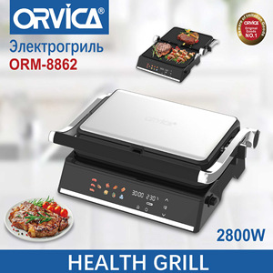 เครื่องทำสเต็ก, แซนด์วิช, วาฟเฟิล ORVICA มาตรฐานยุโรป พร้อมหน้าจออัจฉริยะ สำหรับครัวเรือน - Product Image 4