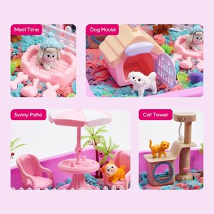 Bac sensoriel pour animaux de compagnie, pierres lumineuses PVC, couvercle de bac à sable pour tout-petits <span class=keywords><strong>et</strong></span> enfants <span class=keywords><strong>d</strong></span>'âge préscolaire, 3 ans <span class=keywords><strong>et</strong></span> plus, cadeau unisexe - Product Image 5