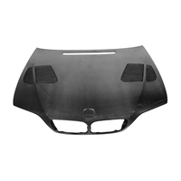 Pour BMW série 3 E46 330i 2 portes/4 portes berline M3 Style capot en Fiber de carbone capot moteur de voiture couverture Bodykit