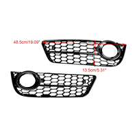 Pour Audi A5 2007-2011 paire nid d'abeille avant antibrouillard couvercle Grille Grill 1522024
