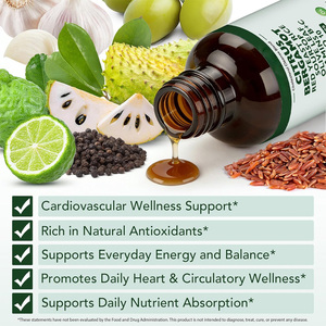 Extracto Herbal Líquido <span class=keywords><strong>de</strong></span> Guanábana Pura y Bergamota Cítrica OEM con Vitamina, 60 ml, <span class=keywords><strong>para</strong></span> Apoyo Inmunológico - Grado Alimenticio - Product Image 4