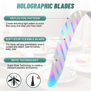 ハンギングテーブルフライファン屋内PVCシューアウェイフライ忌避ファンレストラン自動的にDrosophilaドライブアウェイフライファン - Product Image 3