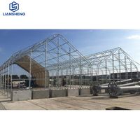 Grande tente gonflable de mariage en pvc blanc clair, tente d'entrepôt temporaire pour le stockage industriel