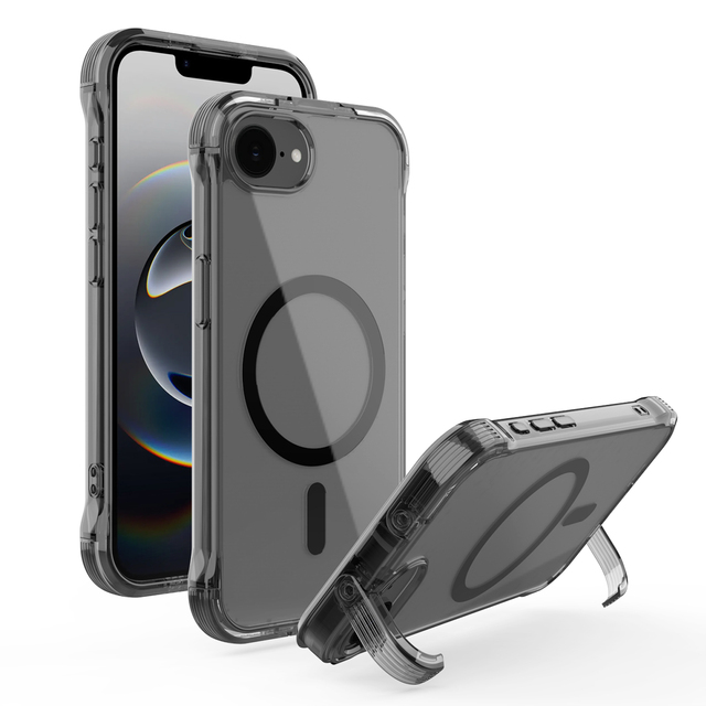 Multifunctional Transparent Anti-yellowing Magnetic Mobile Phone case with Stand for iPhone 16 15 Pro Max 14 Plus 13 Phone Case
