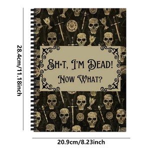 Cuaderno Planificador para el Fin <span class=keywords><strong>de</strong></span> la <span class=keywords><strong>Vida</strong></span> |   Diario gótico con espiral y diseño <span class=keywords><strong>de</strong></span> calavera para registro personal, información <span class=keywords><strong>de</strong></span> <span class=keywords><strong>seguro</strong></span> y seguimiento <span class=keywords><strong>de</strong></span> deseos fúnebres - Product Image 4