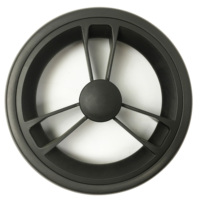Roue de poussette pour bébé de 7 pouces en mousse EVA avec frein en plastique pour poussette