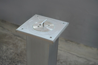 Bollard en acier inoxydable 304 à dégagement manuel avec système de réduction d'urgence pour écoles – Vente directe usine