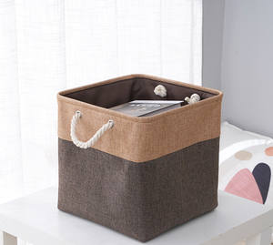 Bingfeng Splicing cesto della biancheria per asciugatrice pieghevole cesto <span class=keywords><strong>di</strong></span> stoccaggio per animali domestici con corda <span class=keywords><strong>di</strong></span> cotone biancheria per bambini cesto - Product Image 2