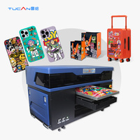 Printer UV DTF 3 in 1 4060 A3/A2, Opsional Flatbed/Silinder, Printer Inkjet untuk Pencetakan Stiker Film DTF dengan Head Print EPS