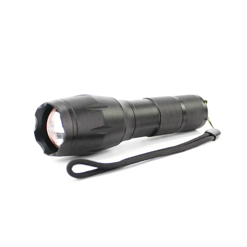 Aluminum T6 18650 rechargeable xml zoom flashlights custom high power rechargeable led tactical flashlight