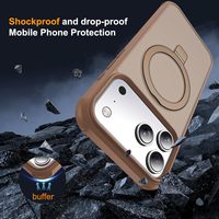 Coque de téléphone magnétique avec anneau support pour iPhone 18 Pro Max, protection de qualité militaire pour les modèles 17, 16, 15 Pro Max, collection 2026
