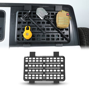 Ambull - Estante de Almacenamiento Lateral para Ventana Trasera de Jeep Wrangler JL 2018-2026, 4 Puertas, Panel Molle Metálico para Ventana Trasera - Product Image 1