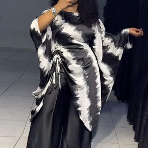 Europese Amerikaanse grensoverschrijdende dameskleding 2026 lente nieuwe zoete empiretaille elegante trekkoord midi-top wijde pijpen - Product Image 4