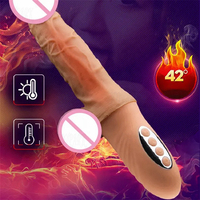 Vibrador Telescópico JoyPark de 10 Frecuencias, Silicona Resistente, Recargable por USB, Impermeable IPX5, Sin Látex, Vibrador Grande