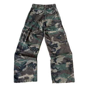 <span class=keywords><strong>Pantaloni</strong></span> da <span class=keywords><strong>Uomo</strong></span> Personalizzati con Motivo Mimetico, Gamba Larga, <span class=keywords><strong>Cargo</strong></span> Oversize, Casual, Traspiranti, 100% Cotone, Tela Ecologica, Vita Elastica - Product Image 2