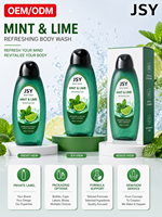 Gel Douche Rafraîchissant et Hydratant Menthe Citron Vert 400ml – Nettoyage Doux, Parfum Longue Durée – Marque Privée OEM ODM