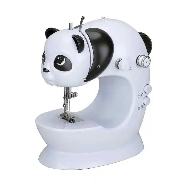 QK-228 Hot Sale Panda Portable Multifunctional electronic Mini Sewing Machine for Leather Steering Wheel Cover