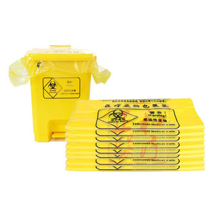 Medical Waste <b>Bags</b> Yellow Thickened Plastic Small Size For Hospital Use - Product Image 3