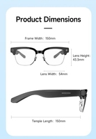 Lunettes Intelligentes IA H03B, Capture Vidéo HD 1080P/30fps, Caméra 8MP, Étanche IP67, Anti-Lumière Bleue, Enregistrement Mains Libres