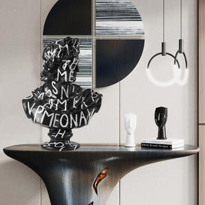 Statue de <span class=keywords><strong>David</strong></span> en graffiti personnalisée, buste de <span class=keywords><strong>David</strong></span>, peinture sur toile en graffiti, sculpture de personnage peinte nordique, décoration - Product Image 5