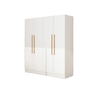 Armoire moderne <span class=keywords><strong>en</strong></span> noyer avec portes coulissantes <span class=keywords><strong>en</strong></span> verre, armoire à miroir pour chambre à coucher, salle de bain ou appartement <span class=keywords><strong>en</strong></span> vente - Product Image 4