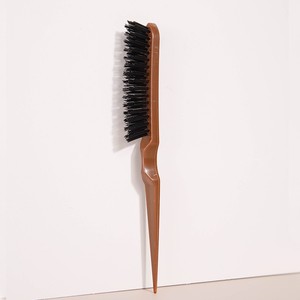 Cepillo de cerdas de jabalí de tres filas para peinados y moños, tipo paleta de forma oblonga - Product Image 2