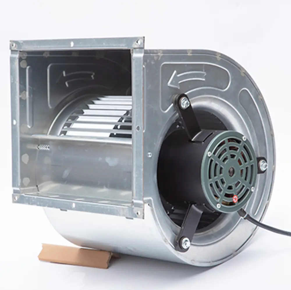 Galvanized Steel Sheet Double Inlet 24V DC Centrifugal Blower Fan For Cooling Coils