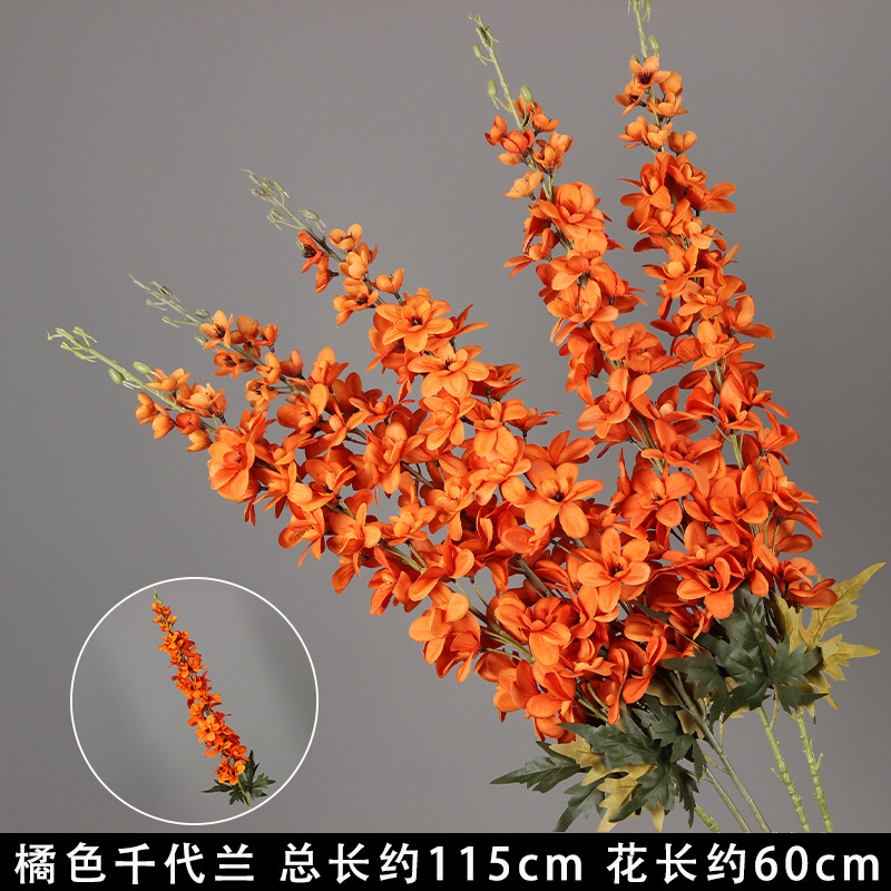 Orange Chiyo Orchid Branch