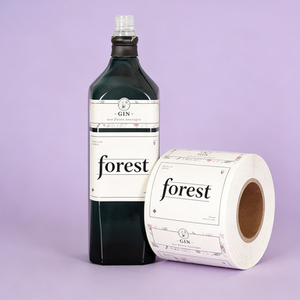 Etiquetas de <span class=keywords><strong>Botella</strong></span> de Vino de Lujo Personalizadas con Textura 3D en Relieve y Lámina Dorada, Diseños Elegantes en Blanco y Negro, Empaque de Vidrio Premium para Marca - Product Image 2