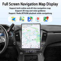 Écran tactile Android 15,6 pouces, autoradio numérique pour Chevrolet Tahoe Suburban GMC Yukon 2014-2020, CarPlay sans fil, navigation GPS