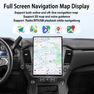 Écran tactile Android 15,6 pouces, autoradio numérique pour Chevrolet Tahoe Suburban GMC <span class=keywords><strong>Yukon</strong></span> 2014-2020, CarPlay sans fil, navigation GPS - Product Image 4