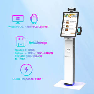 SFP23A Pantalla LCD Curva Interactiva Inteligente de 23.6 Pulgadas, Kiosco de Autoservicio con Pantalla Táctil Android, Impresora de Recibos de 80 mm con SDK - Product Image 3