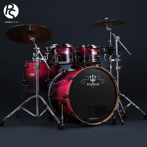 Batterie de percussions PS PowerSound, nouvelle série Poseidon, coque hybride en <span class=keywords><strong>érable</strong></span>/noyer laqué - Product Image 3