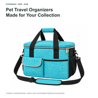 Sac à couches imperméable en Oxford pour chiens et chats, sac de voyage portable pour fournitures pour animaux, nourriture et couches