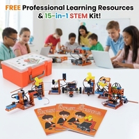 Kit de Entrenamiento Profesional 15 en 1 para Hogar Inteligente, Robot STEM con Estructura Metálica para Educación de Secundaria