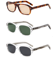 Lunettes de soleil polarisées haut de gamme en acétate, monture écaille, logo personnalisé, légères, protection UV400, style tendance, fabrication OEM, verres en acétate