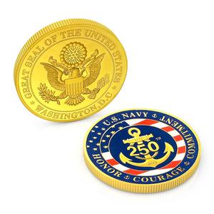 Moneda <span class=keywords><strong>de</strong></span> desafío redonda chapada en moneda <span class=keywords><strong>de</strong></span> <span class=keywords><strong>oro</strong></span> águila Moneda conmemorativa del 250 aniversario <span class=keywords><strong>de</strong></span> la Marina <span class=keywords><strong>DE</strong></span> LOS <span class=keywords><strong>Estados</strong></span> <span class=keywords><strong>Unidos</strong></span> - Product Image 2