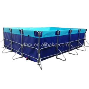 Couleur personnalisable 2m-équipement d'aquiculture de stockage durable rectangulaire de PVC de HDPE d'<span class=keywords><strong>aquarium</strong></span> - Product Image 1