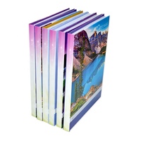 Carnet à couverture rigide de qualité supérieure, largement utilisé, 17x22cm, 300 pages