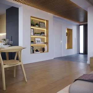 Mesa de Comedor y Mueble de Madera de Diseño Escandinavo Personalizado para Sala de Estar o Apartamento, Muebles para el Hogar - Product Image 2