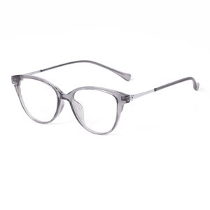 <span class=keywords><strong>Lunettes</strong></span> anti-lumière bleue œil de chat tendance ADE WU PSTY86110M pour femme, monture noire, branches métalliques, verres bloquant la lumière bleue, vente en gros - Product Image 2
