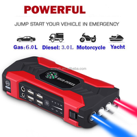 Vente directe d'usine, démarreur de voiture à double USB avec écran LCD, powerbank 12V 28000mAh, démarreur et compresseur d'air pour pneus