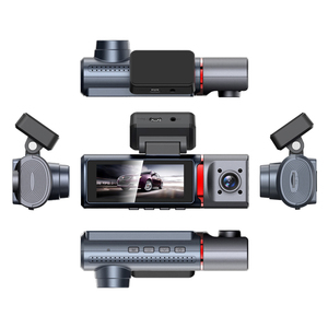 4K Wi-Fi GPS 3 Lens Dashcam com 3,16 polegadas IPS tela de visão noturna e alumínio Exterior Acessórios Frente Traseira <span class=keywords><strong>DVR</strong></span> 3 canais